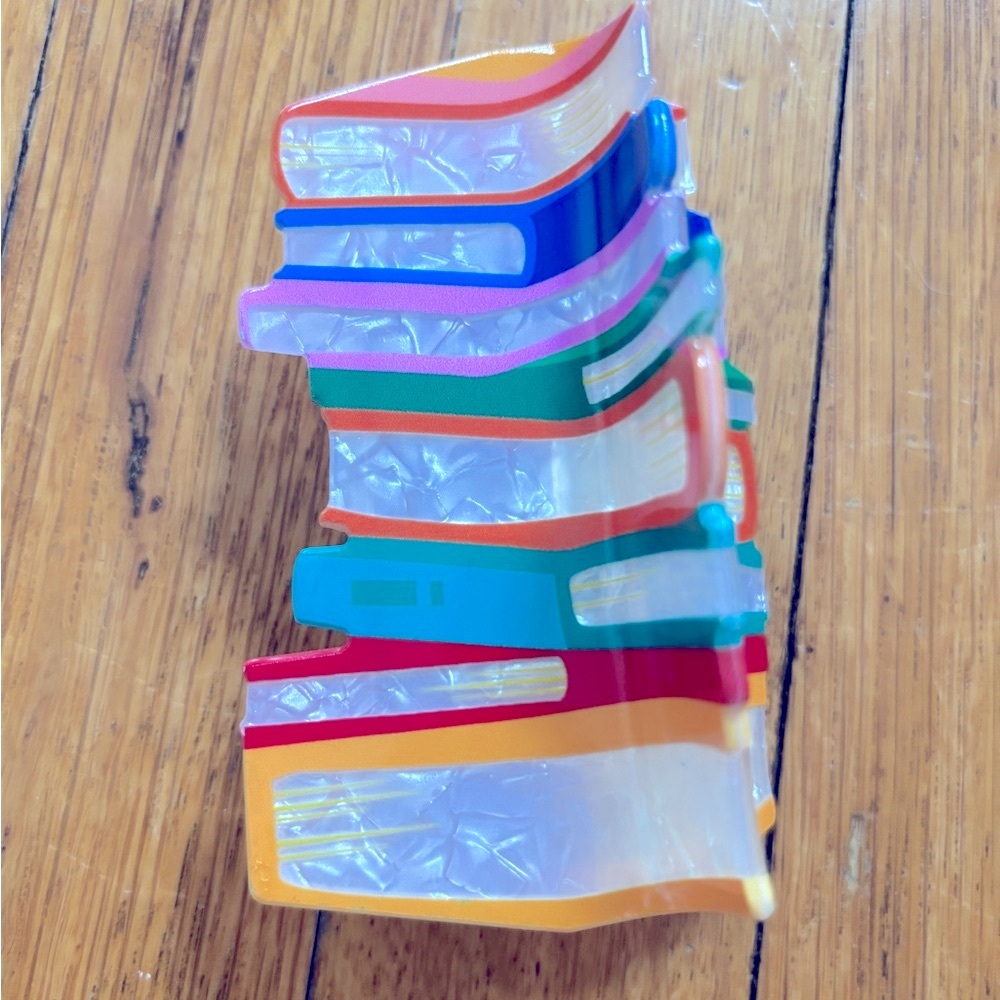 Disney Princess Belle Inspired Stack of Books Claw Clip